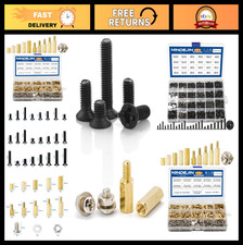 720pcs Laptop Repair Screws & 910pcs Motherboard Standoffs Kit, Flat Head & Hex picture