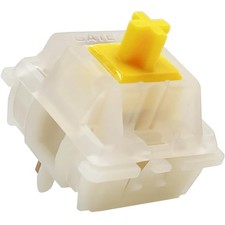72 PCS Gateron Milky Yellow Pro 5Pin Switches For MX Mechanical Keyboard New picture