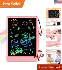 10-Inch Pink LCD Writing Tablet - Safe, Portable Educational Gift for Ages 3-8 picture