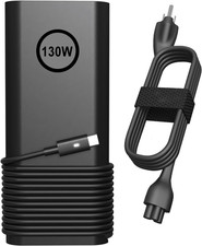 130W ETL USB Type C Laptop Charger Compatible with Dell XPS 15 17 9500 9510 9520 picture