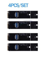 For Mining Machine 4Pcs NGFF M.2 To USB 3.0 Converter PCI-E Riser Card Adapter picture