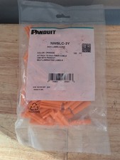 (100 Pack) PANDUIT NWSLC-3Y Orange LabelCore™Cable Identification Sleeve 3mm  picture