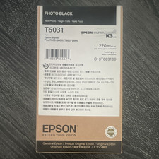 Epson Genuine T6031/C13T603100 Photo Black Ink 220ml Stylus Pro 7800/9800 picture