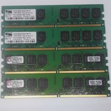 2 Kingston & 2 ProMOS RAM Memory 1GB DDR2 667 DIMM Low Profile KVR667D2K2/2GR picture