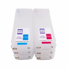  6Color/set 727 Empty Ink Cartridge For HP T1530 T920 T1500 T2500 T930 280ml/pc picture