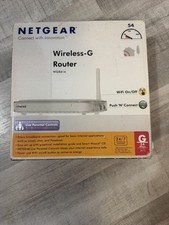 NETGEAR WGR614 Wireless-G WiFi Router 54 Mbps 4-Port Ethernet White Boxed picture