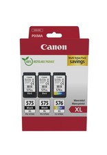 Canon PG-575XL x 2 / CL-576XL High Yield Genuine Ink Cartridges, Pack of 3 (2 x picture