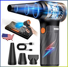 Electric Compressed Air Duster Air Blower Vacuum Cleaner 280000RPM Cleaner 2in1 picture