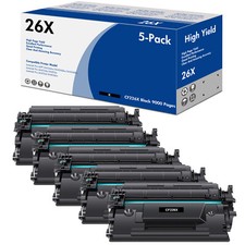 5x CF226X Toner Cartridge Black For HP 26X Laserjet Pro M402dn M426fdw M426fdn picture