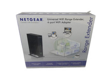 NETGEAR WN2000RPT Universal WiFi Range Extender 4-Port Adapter New In Box picture