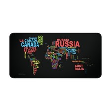 World Map Desk Mat | Large Non-Slip Gaming Mouse Pad Office Setup picture