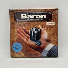Baron Real Estate Simulator Blue Chip IBM PC Game DOS Vintage Software SEALED picture