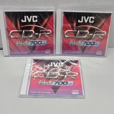 3 JVC CD-R 700 MB Compact Disc Recordable All Speed For Writers Jewel Case New picture