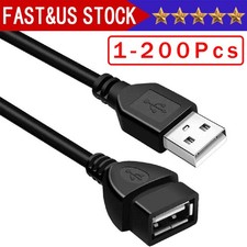 High-Speed USB-USB Extension Cable USB 2.0 Adapter Extender Cord Male/Female Lot picture