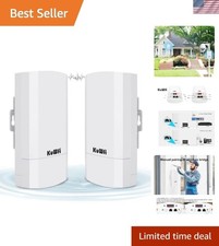 2-Pack 300Mbps Wireless Bridge Outdoor CPE WiFi Kit Point to Point picture