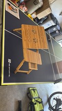 Adjustable Bamboo Laptop Desk with cooling vents / bed tray and Side drawer picture