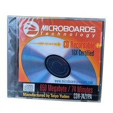 Microboards CD-R 650MB 74 Min 16X Taiyo Yuden CDR-74ZYPA New picture