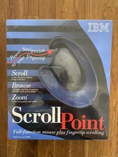 Vintage IBM ScrollPoint Mouse New In Box Sealed Full-Function Fingertip Scrollin picture