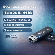Zorin OS 18.1 CORE USB 64 Bit Drive | Latest Version Linux Bootable Live picture