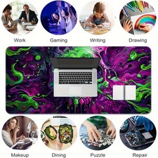1pc Large XXL Gaming Desk Mat Compatible for PC, Laptop, Keyboard & Mouse - Gr picture