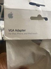 Apple 30-Pin To VGA Adapter For Iphone Ipod Ipad NIB New Genuine picture