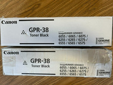 CANON GPR-38 GENUINE BLACK TONER  3766B003AA TWO NEW OEM CARTRIDGES picture