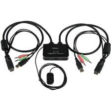 StarTech.com 2 Port USB HDMI Cable KVM Switch with Audio and Remote Switch - USB picture