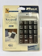 Targus PAUK10U Ultra Mini USB 19-Key Numeric Keypad Silver/Black New, Sealed. picture