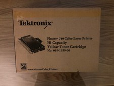 Tektronix Phaser 740 Color Laser Printer Cartridge. Hi-Capacity.  Yellow. picture