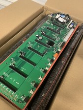 8 GPU Riser-less Crypto Mining Motherboard + CPU + RAM - ETH BTC RVN -New ✈️✈️ picture