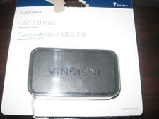 Insignia USB 2.0 HUB with Power Supply. 7 Port. Connect 7 Device to Computer PC picture
