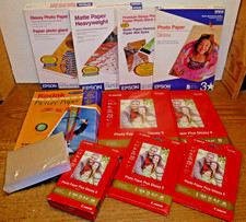 Canon, Epson, Kodak Printer Photo Paper mixed lot, 4x6  5x7  8.5x11, 400+ sheets picture