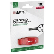 Emtec Dexxxon C410 Color Mix 16GB USB 2.0 Stick Flash Drive Cap Red Candy Colors picture
