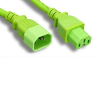 8' GRN Power Cable for HP HPE Aruba X371 JL760A Power Supply JumperCord to PDU picture