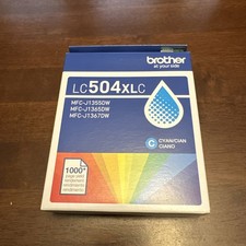 Genuine Brother LC504XL Cyan  Ink Cartridge Dated 2028 LC504XLC picture