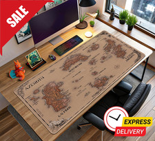 Azeroth World Map Desk Mat - Warcraft Gaming Mouse Pad, Large XXL Desk Mat DP287 picture