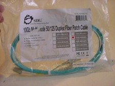 NEW - SIIG 10GB MULTIMODE 50/125 DUPLEX FIBER PATCH CABLE 2M picture