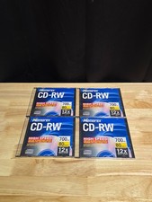 Lot of 4 Memorex CD‑RW High‑Speed 700MB 80min – 12× Rewritable Discs in Jewel Ca picture