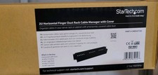 StarTech 2U Horizontal Finger Duct Rack Cable Manager with Cover CMDUCT2U picture
