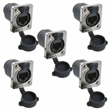ANMBEST 5PCS Panel Mounting RJ45 IP65 Waterproof PCB Signal Panel Cat5/5e/6 8P8C picture