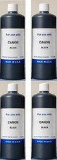 (GALLON 4,000ML) BLACK INK CANON PRINTER COMPATIBLE PREMIUM BULK DYE INK REFILL picture
