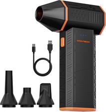 WOLFBOX MegaFlow 50 Compressed Air Duster, 110,000 RPM, 3-Gear Adjustable picture