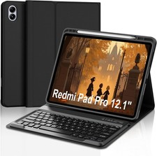 IVEOPPE for Redmi Pad Pro Keyboard with Case Xiaomi Black  picture