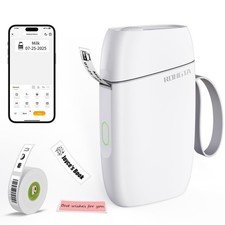 Bluetooth Label Maker Machine with Tape, Portable Mini Label Printer Wireless Th picture