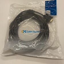 Cable Matters VGA to VGA Cable with Ferrites (SVGA Cable) 25 Feet NEW 108001-25 picture