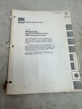 IBM System/360 Disk & Tape Operating Systems COBOL Language Specs Manual picture
