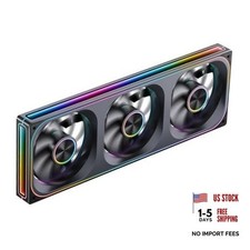 ZA-360B PC Case Fan,All(3)-in-One,Single Frame Unit with 3x120mm 360mm Black picture