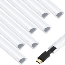 ZhiYo Corner Cable Hider Raceway White Wire Concealer for Wall Corners picture