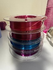 AMOLEN Silk PLA 3D Printer Filament Bundle, Shiny Dual Color Filament 1.75mm picture