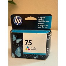 HP 75 Tri-Color Original Ink Cartridge (CB337WN) New in Box Exp 2022 picture